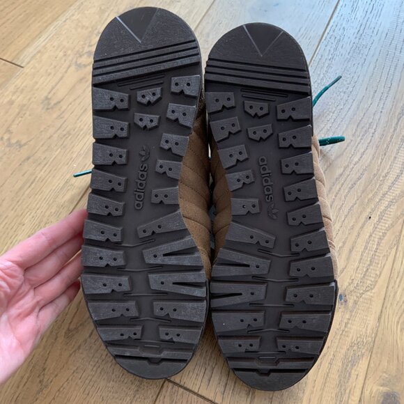 Men's Adidas Jake Blauvelt Boot 2.0 Raw Desert Leather Suede Brown Green Size 7 - Picture 6 of 8